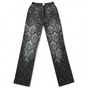 Just Cavalli Black Patterned Jeans